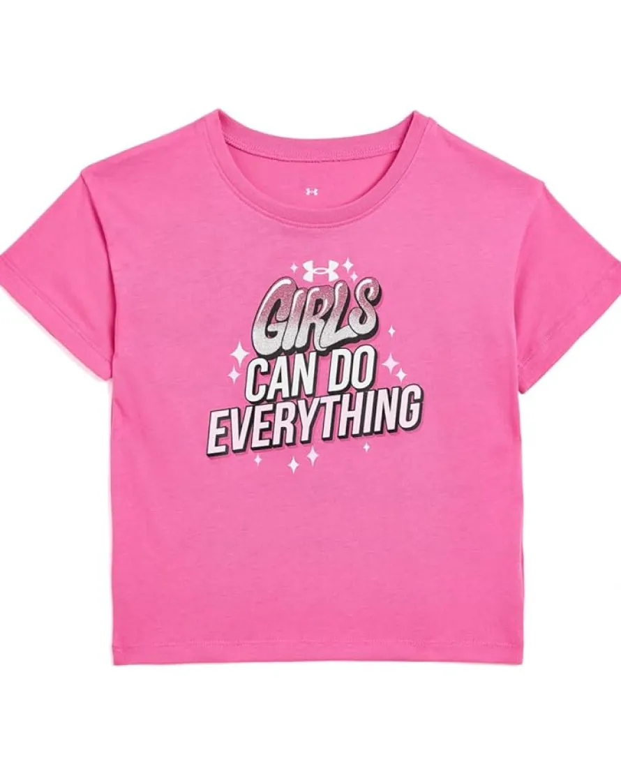 Under Armour Kids UA Girl's Sparkle Short Sleeve Tee (Little Kids)
