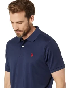 U.S. POLO ASSN. Classic Fit Interlock Solid Polo Shirt Men's