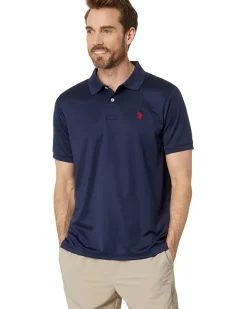 U.S. POLO ASSN. Classic Fit Interlock Solid Polo Shirt Men's