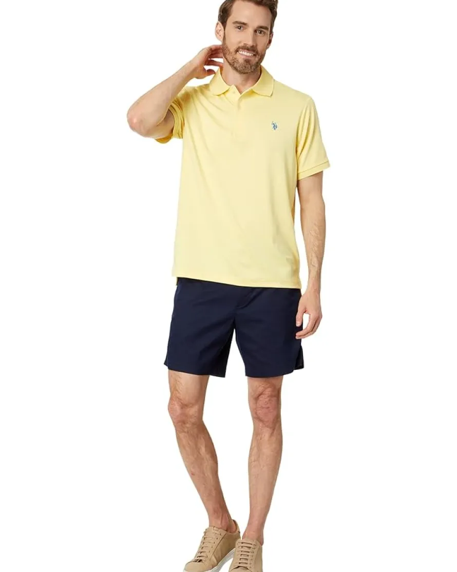 U.S. POLO ASSN. Classic Fit Interlock Solid Polo Shirt Men's