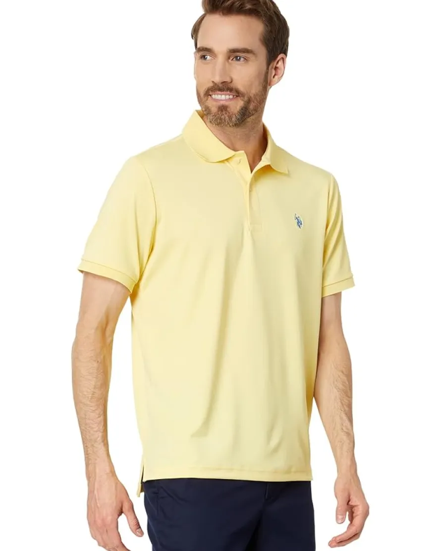 U.S. POLO ASSN. Classic Fit Interlock Solid Polo Shirt Men's