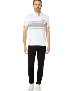 U.S. POLO ASSN. Engineered Stripe Short Sleeve Knit Polo Men's