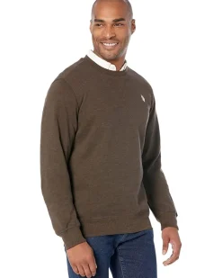 U.S. POLO ASSN. Long Sleeve Popover Crew Neck Fleece Sweatshirt Men's