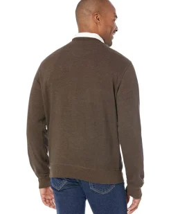 U.S. POLO ASSN. Long Sleeve Popover Crew Neck Fleece Sweatshirt Men's