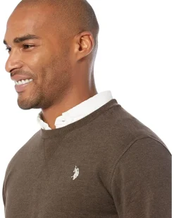U.S. POLO ASSN. Long Sleeve Popover Crew Neck Fleece Sweatshirt Men's