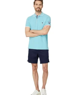 U.S. POLO ASSN. Piped Heather Pique Polo Shirt Men's