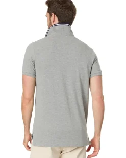 U.S. POLO ASSN. Short Sleeve Slim Fit Solid Stretch Pique Polo Shirt Men's
