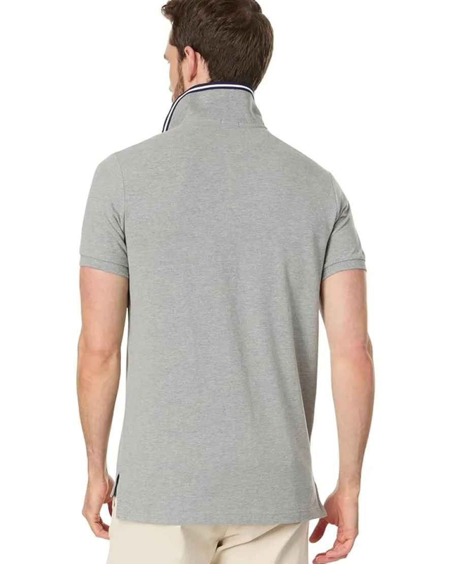 U.S. POLO ASSN. Short Sleeve Slim Fit Solid Stretch Pique Polo Shirt Men's