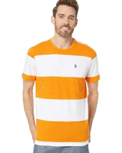 U.S. POLO ASSN. Short Sleeve Space Dye Crew Neck Tee Men's