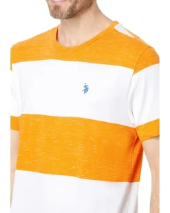 U.S. POLO ASSN. Short Sleeve Space Dye Crew Neck Tee Men's