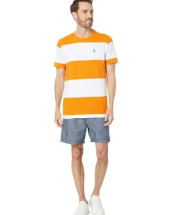 U.S. POLO ASSN. Short Sleeve Space Dye Crew Neck Tee Men's