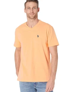 U.S. POLO ASSN. Short Sleeve Stretch V-Neck Tee Shirt Men's