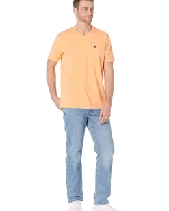U.S. POLO ASSN. Short Sleeve Stretch V-Neck Tee Shirt Men's