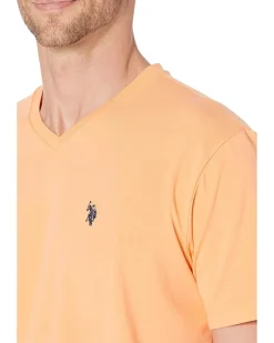 U.S. POLO ASSN. Short Sleeve Stretch V-Neck Tee Shirt Men's