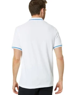 U.S. POLO ASSN. Slim Fit Curved Piecing Pique Knit Polo Men's