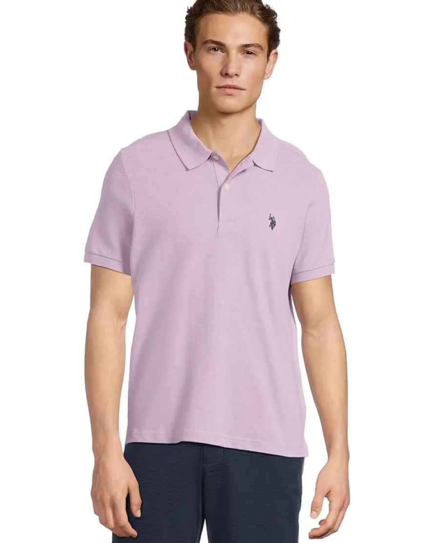 U.S. POLO ASSN. Slim Fit Solid Pique Polo Shirt Men's