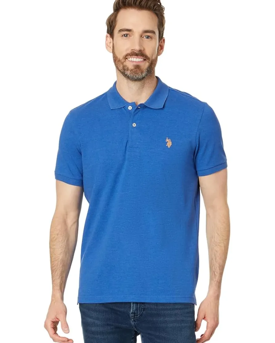 U.S. POLO ASSN. Slim Fit Solid Pique Polo Shirt Men's