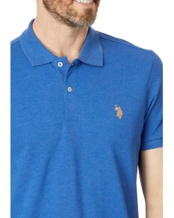 U.S. POLO ASSN. Slim Fit Solid Pique Polo Shirt Men's