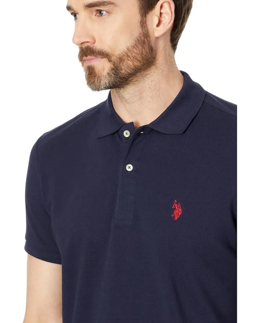 U.S. POLO ASSN. Slim Fit Solid Pique Polo Shirt Men's