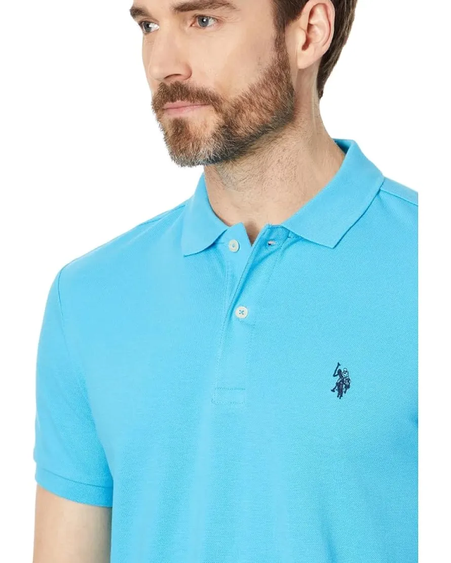 U.S. POLO ASSN. Slim Fit Solid Pique Polo Shirt Men's
