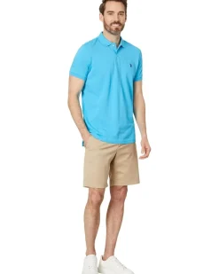U.S. POLO ASSN. Slim Fit Solid Pique Polo Shirt Men's