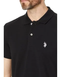 U.S. POLO ASSN. Slim Fit Solid Pique Polo Shirt Men's