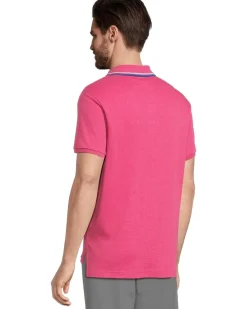 U.S. POLO ASSN. Slim Fit Tipped Interlock Knit Polo Men's