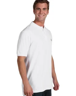 U.S. POLO ASSN. Solid Cotton Pique Polo with Small Pony Men's