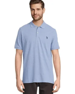 U.S. POLO ASSN. Solid Cotton Pique Polo with Small Pony Men's