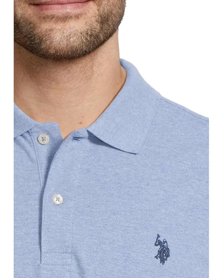 U.S. POLO ASSN. Solid Cotton Pique Polo with Small Pony Men's