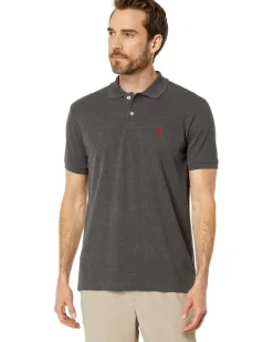 U.S. POLO ASSN. Solid Cotton Pique Polo with Small Pony Men's