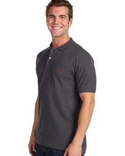 U.S. POLO ASSN. Solid Cotton Pique Polo with Small Pony Men's