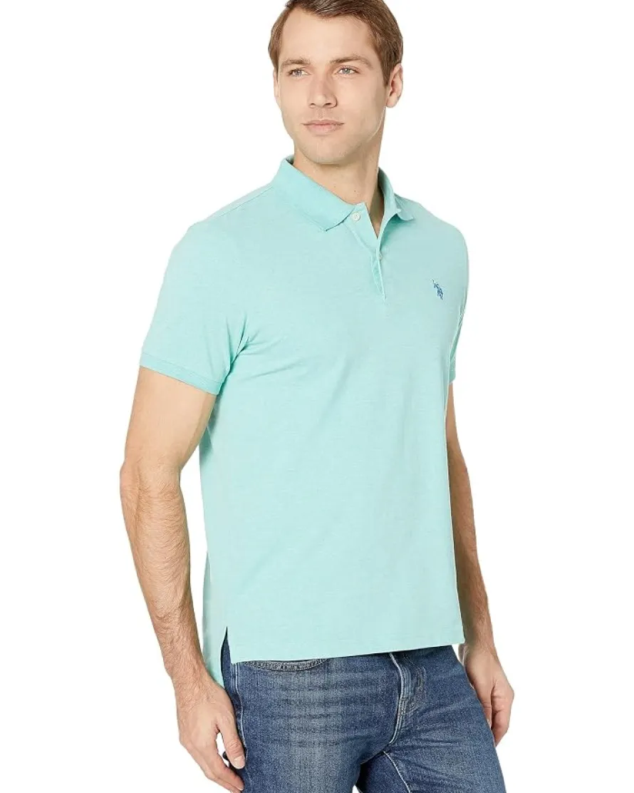 U.S. POLO ASSN. Solid Cotton Pique Polo with Small Pony Men's