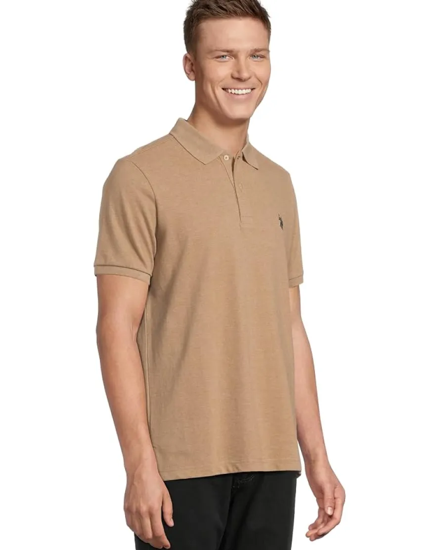 U.S. POLO ASSN. Solid Cotton Pique Polo with Small Pony Men's