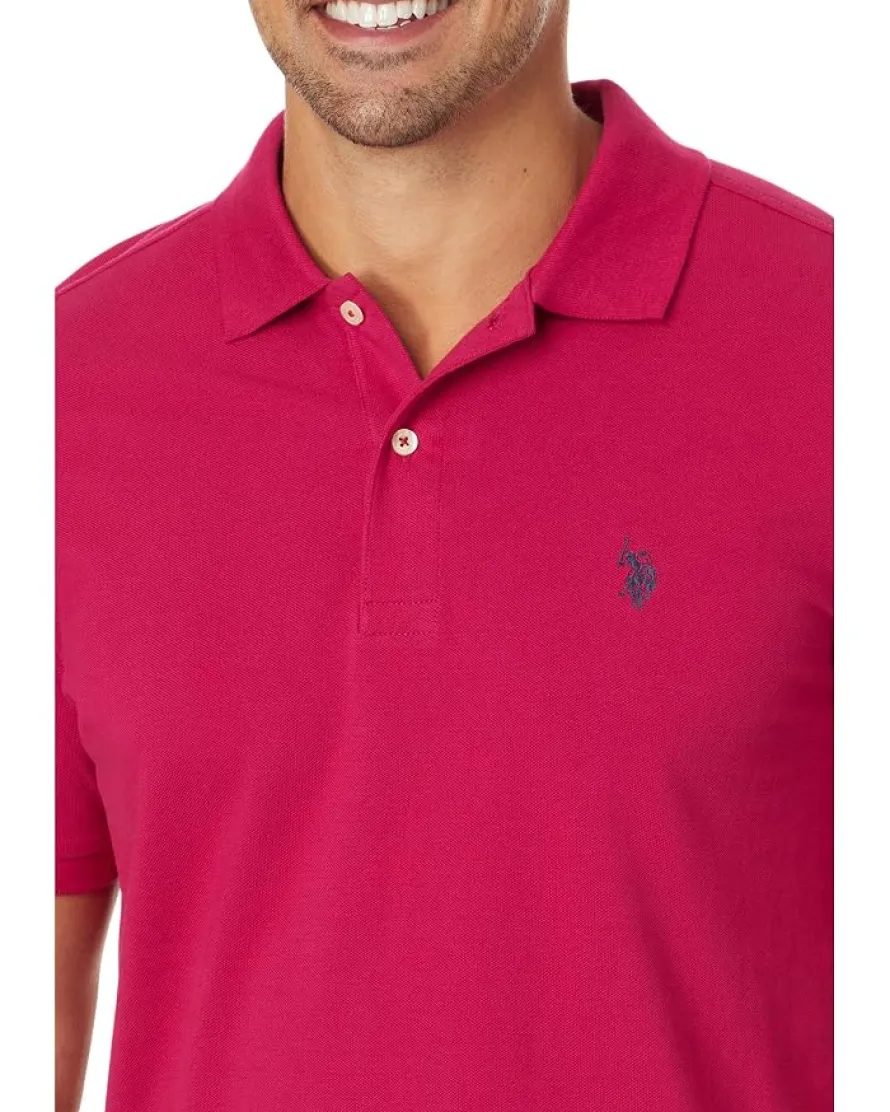 U.S. POLO ASSN. Solid Cotton Pique Polo with Small Pony Men's