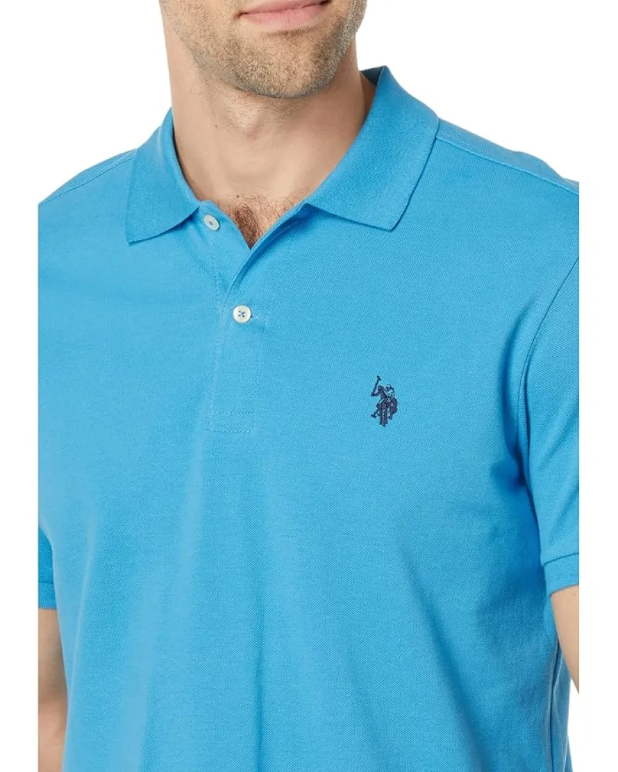 U.S. POLO ASSN. Solid Cotton Pique Polo with Small Pony Men's