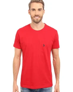 U.S. POLO ASSN. Solid Crew Neck Pocket T-Shirt Men's