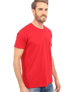 U.S. POLO ASSN. Solid Crew Neck Pocket T-Shirt Men's