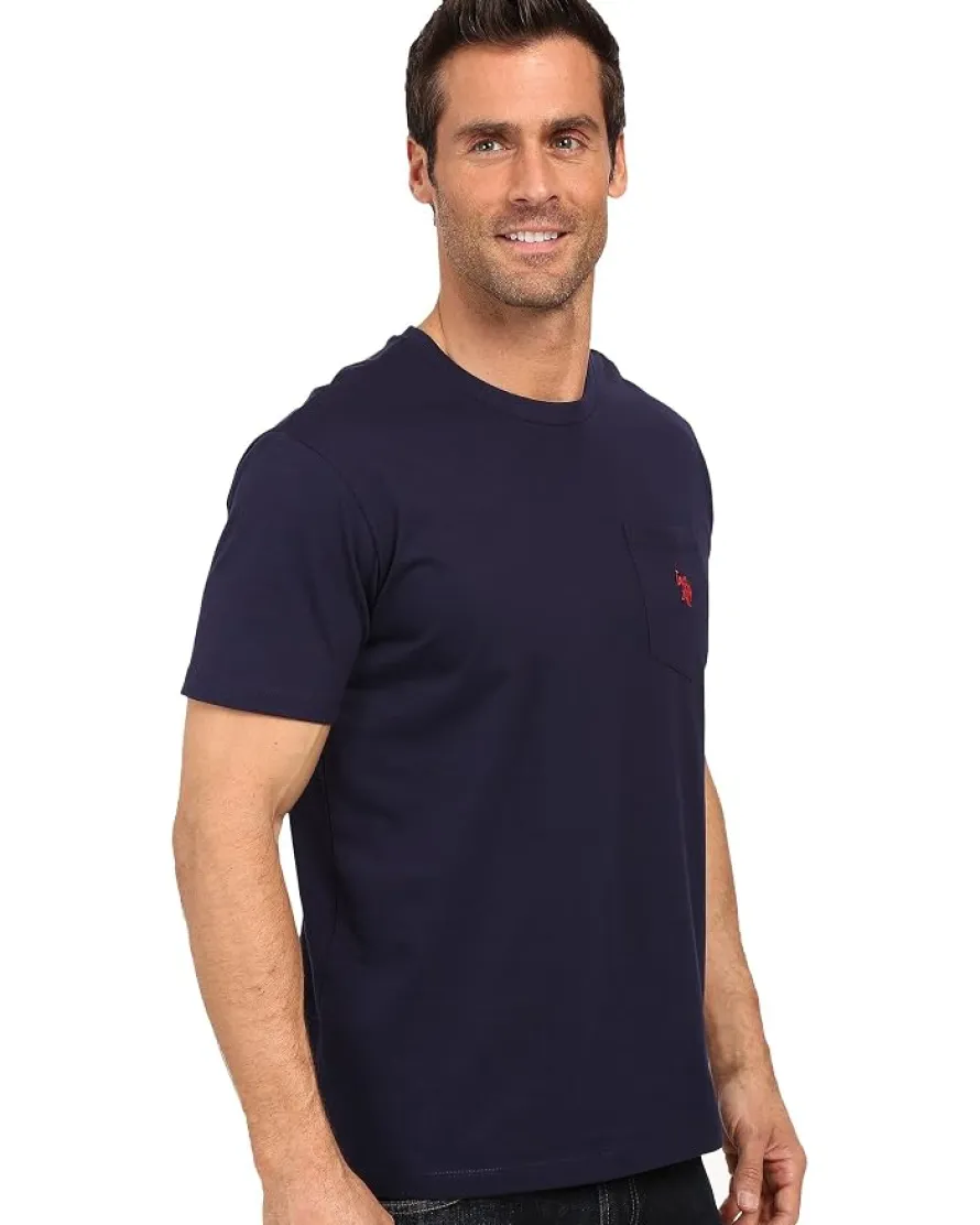 U.S. POLO ASSN. Solid Crew Neck Pocket T-Shirt Men's