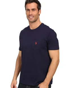U.S. POLO ASSN. Solid Crew Neck Pocket T-Shirt Men's