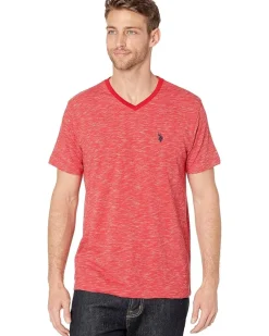 U.S. POLO ASSN. Space Dyed V-Neck T-Shirt Men's