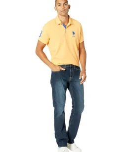 U.S. POLO ASSN. Stretch Slim Straight Five-Pocket Denim Jeans Men's