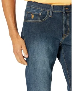 U.S. POLO ASSN. Stretch Slim Straight Five-Pocket Denim Jeans Men's