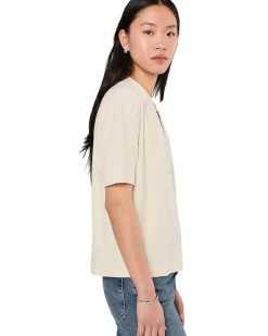 Varley Kasey Mock Placket Rib Tee Women's