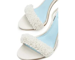 Vince Camuto Arleem Beaded Band Ankle Strap High Heel Sandals Women's