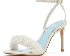 Vince Camuto Arleem Beaded Band Ankle Strap High Heel Sandals Women's