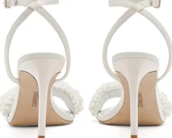 Vince Camuto Arleem Beaded Band Ankle Strap High Heel Sandals Women's