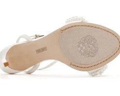 Vince Camuto Arleem Beaded Band Ankle Strap High Heel Sandals Women's