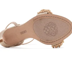 Vince Camuto Arleem Beaded Band Ankle Strap High Heel Sandals Women's