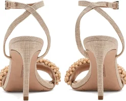 Vince Camuto Arleem Beaded Band Ankle Strap High Heel Sandals Women's